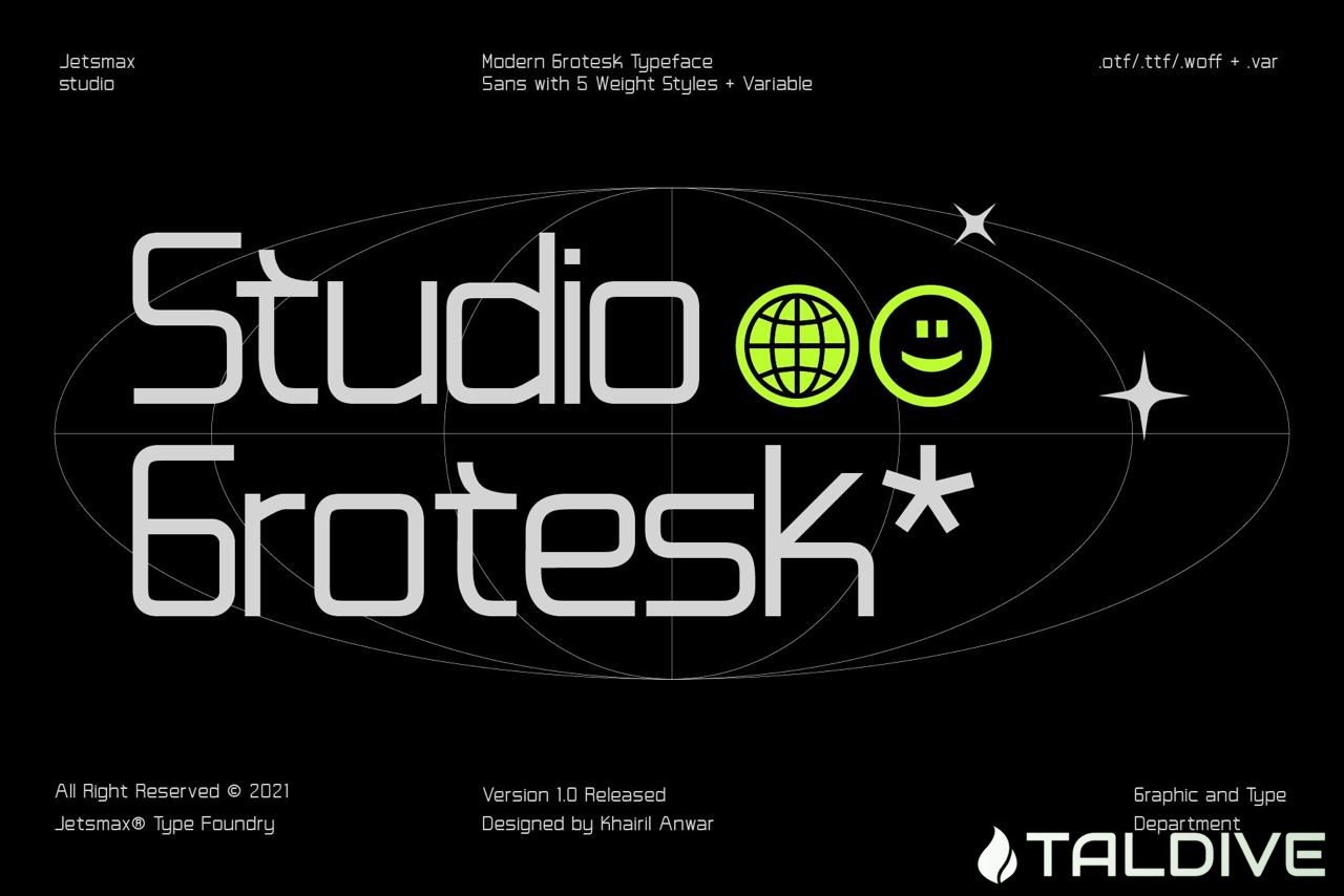 Studio Grotesk - Modern Typeface