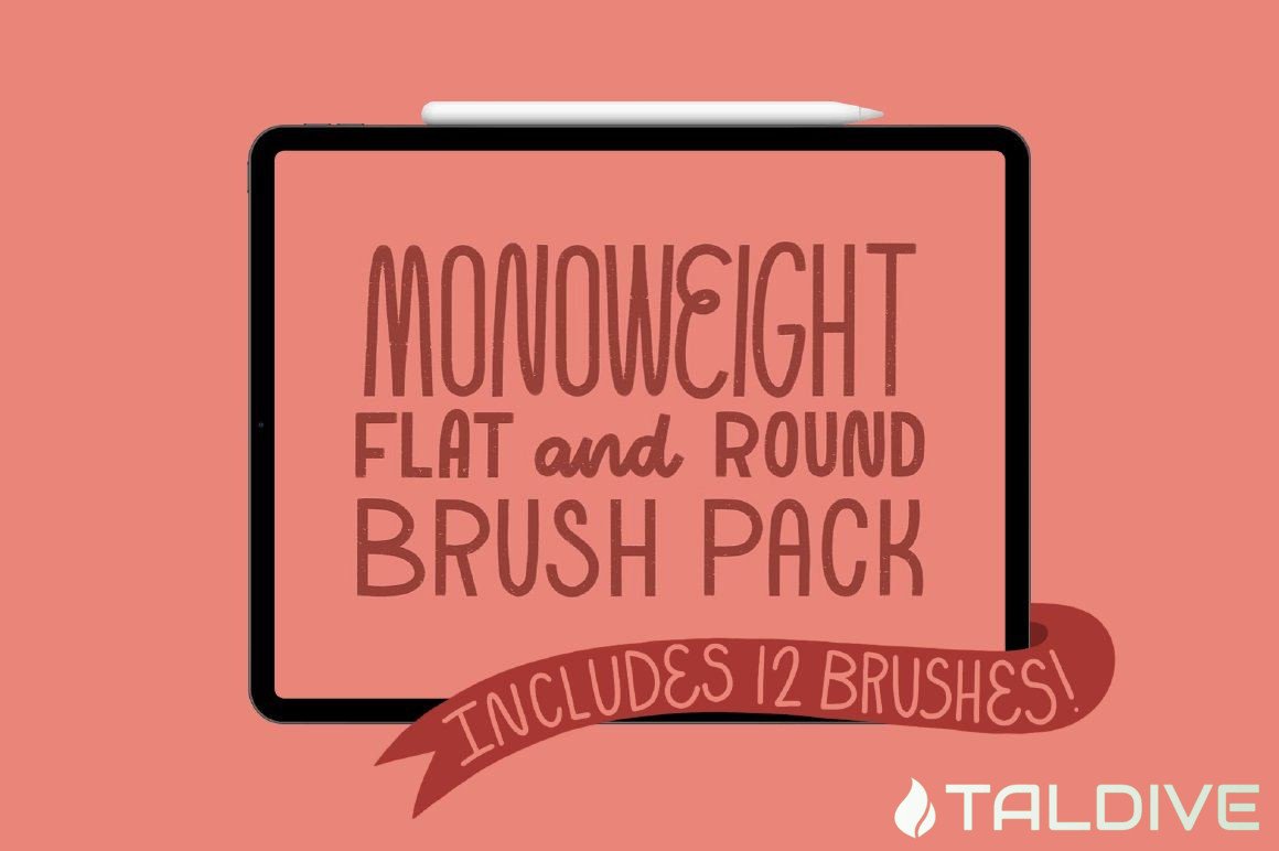 Procreate Monoweight Brush Pack