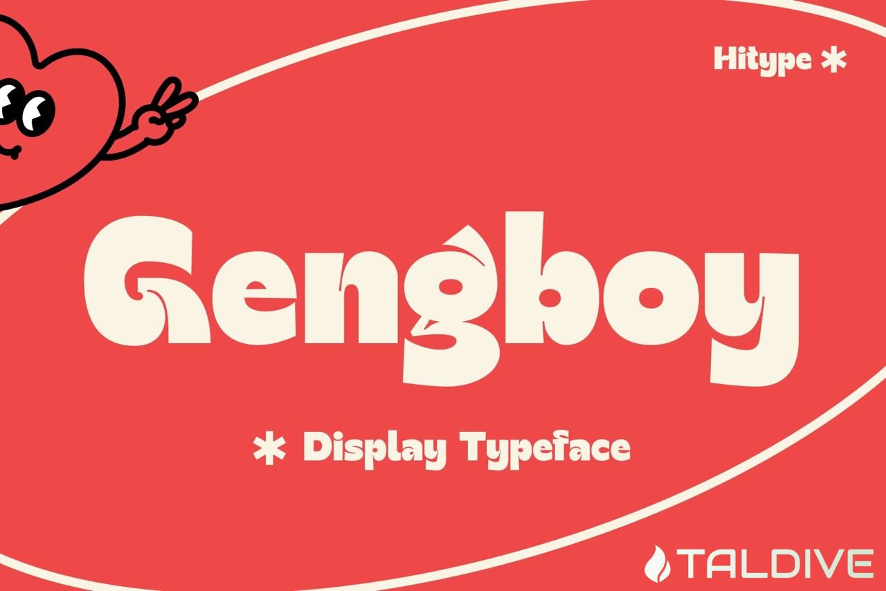 Gengboy Display Typeface - Hitype