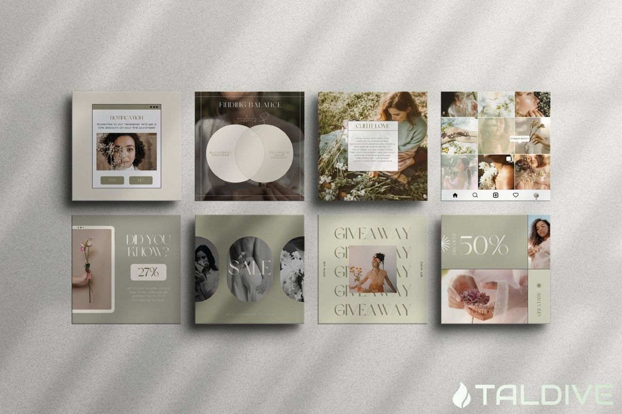 FIORE Instagram Templates for Canva