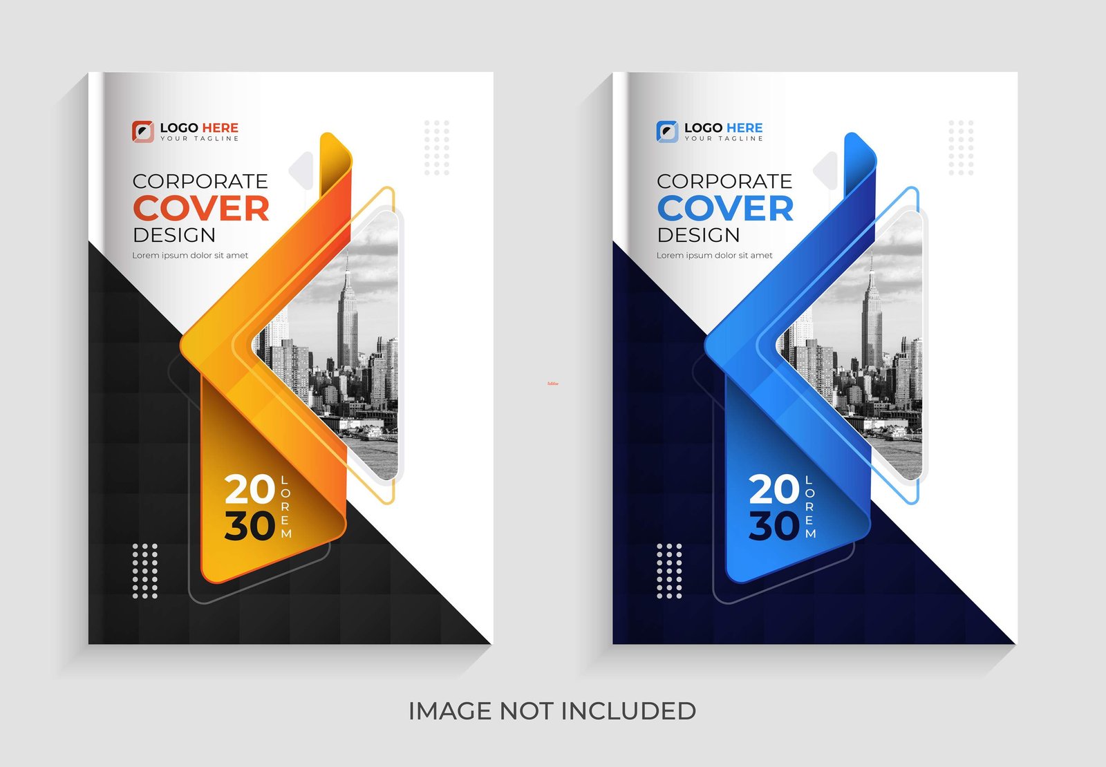 Corporate business book cover design template