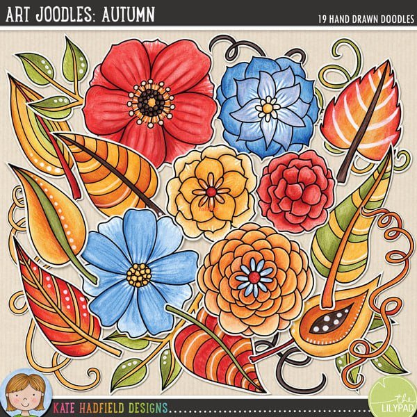 Art Joodles Autumn Watercolor Sublimation