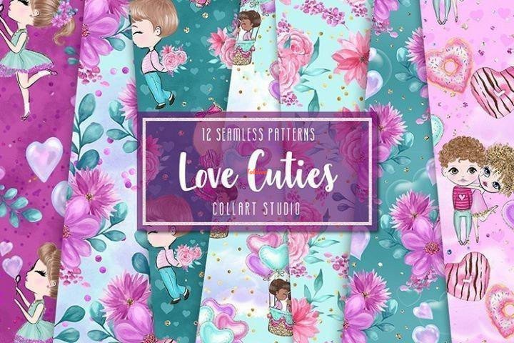 Love Cuties Printable papers Collection