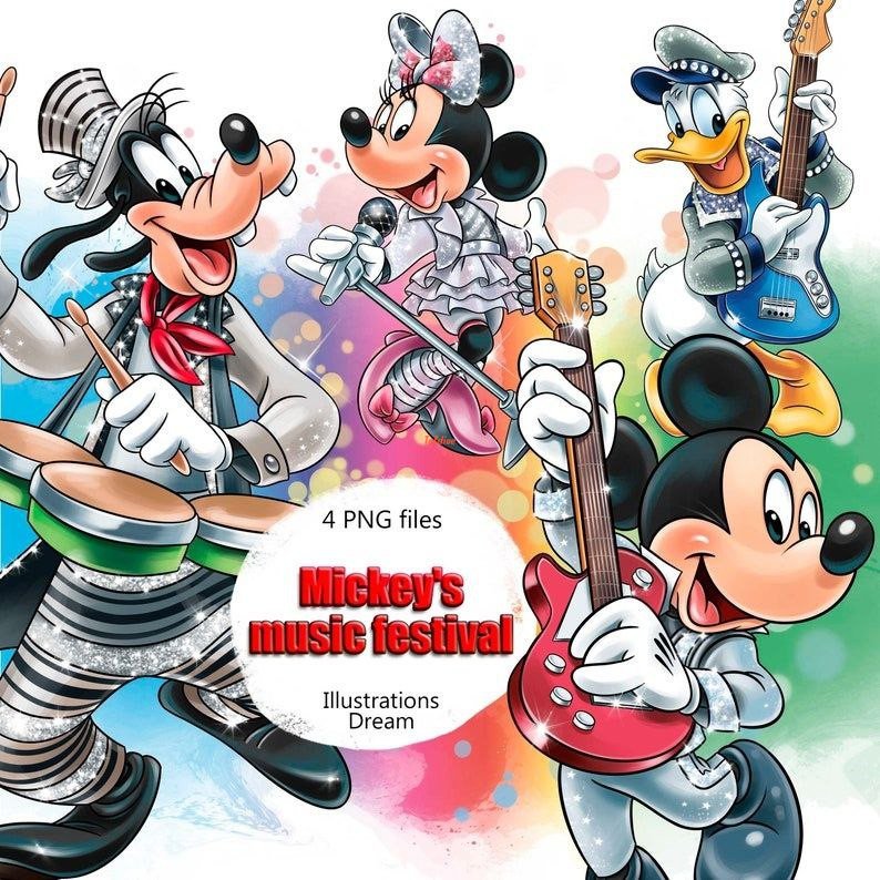 Mickey's Music Festival Illustration