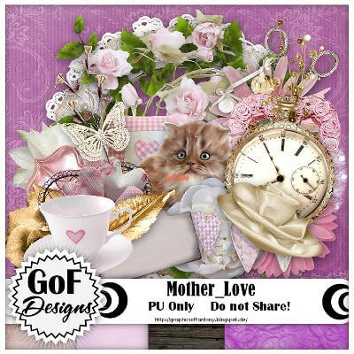 Mothers love Clipart Set