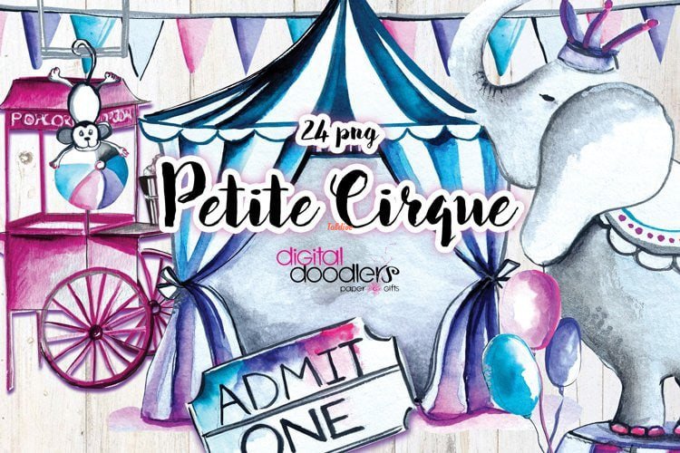 Petite Cirque Clipart Set