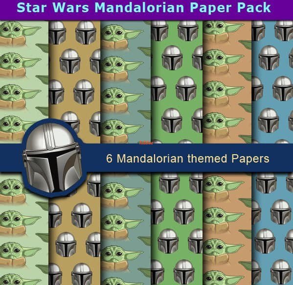 Star wars mandalorian paper pack