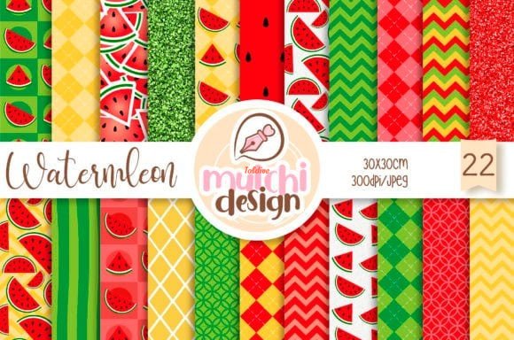 Watermelon Digital Papers Pack