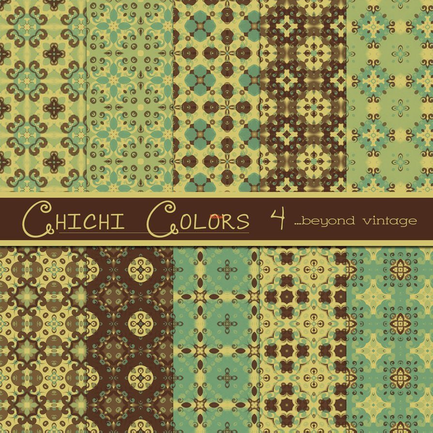 Chichi Colors Digital Papers Set 4