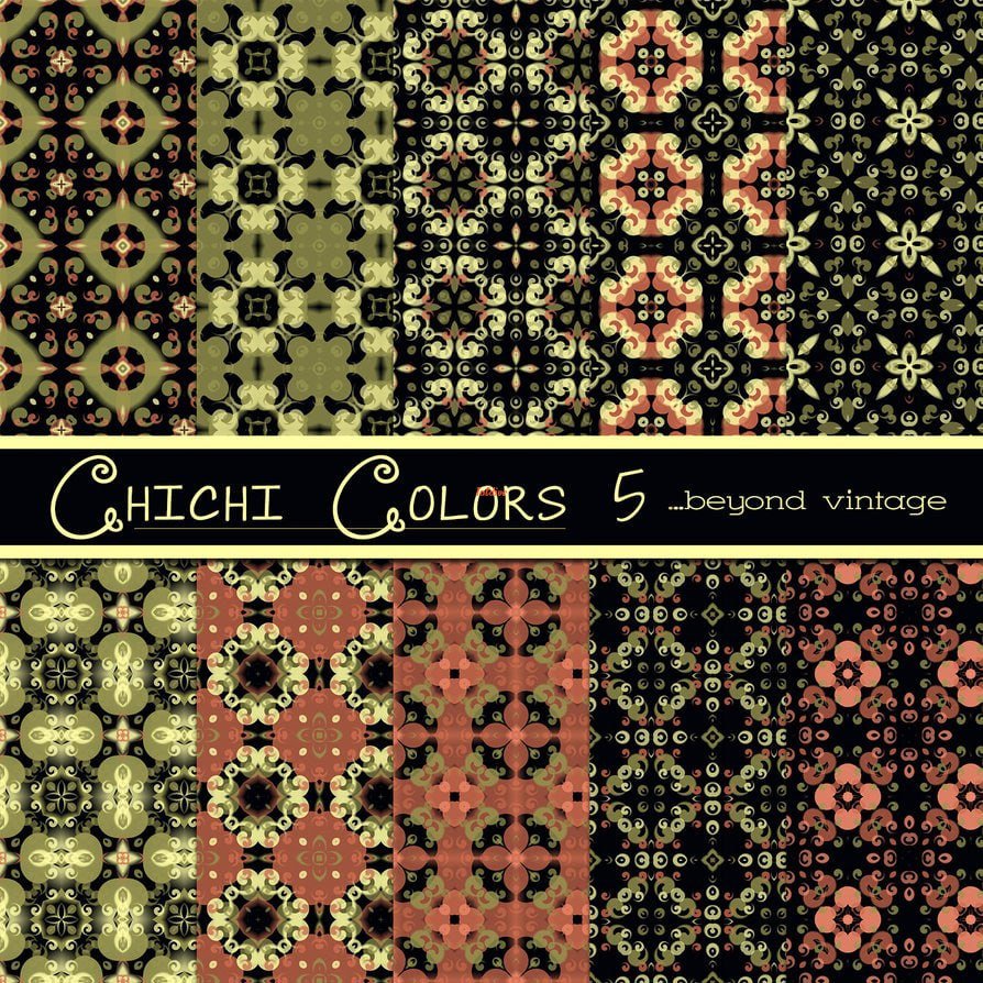 Chichi Colors Digital Papers Set 5