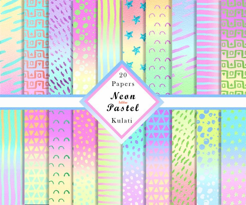 Neon Pastel Patterns