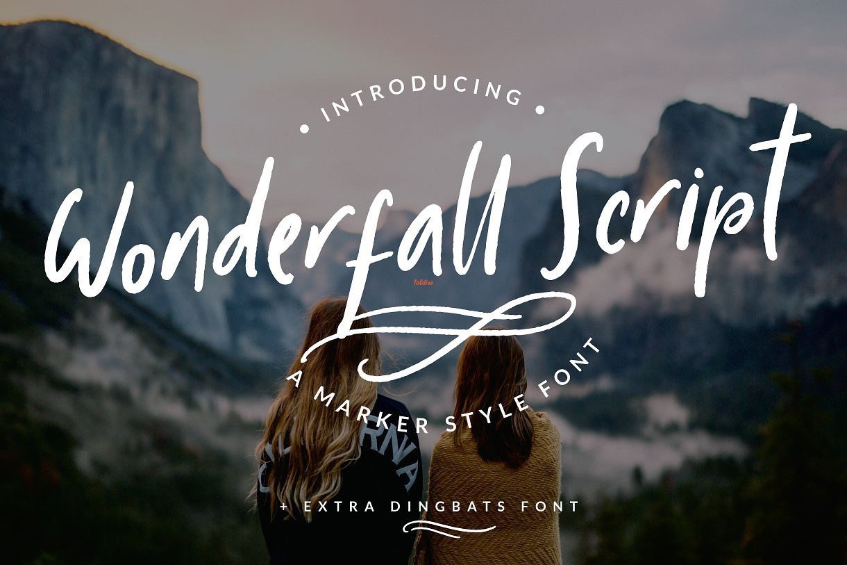 Wonderfall Script + Dingbats Fonts