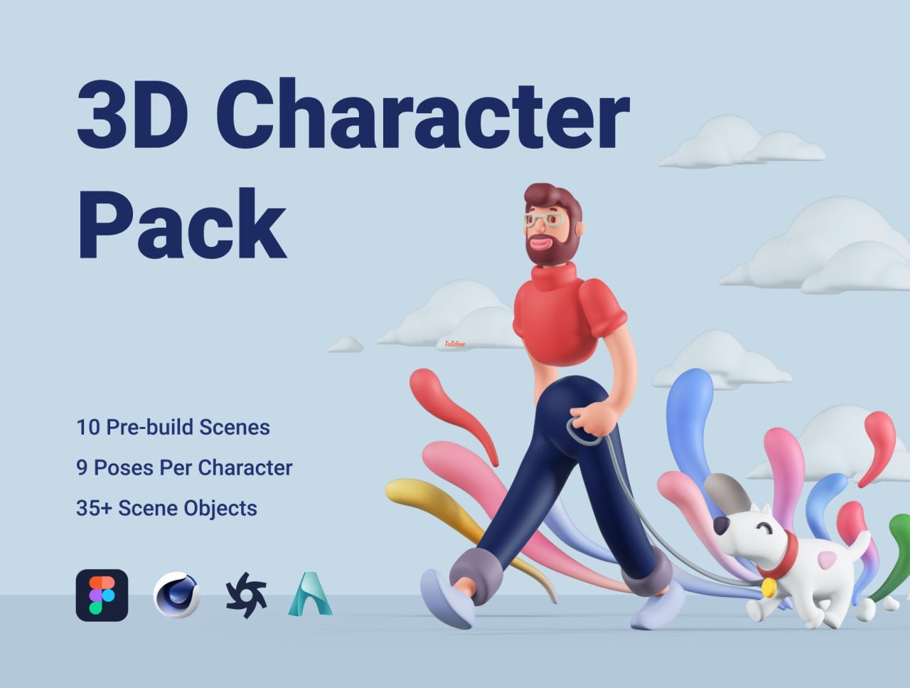 3D Character Illustration Pack