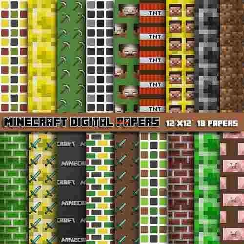 Minecraft - Digital Papers Kit