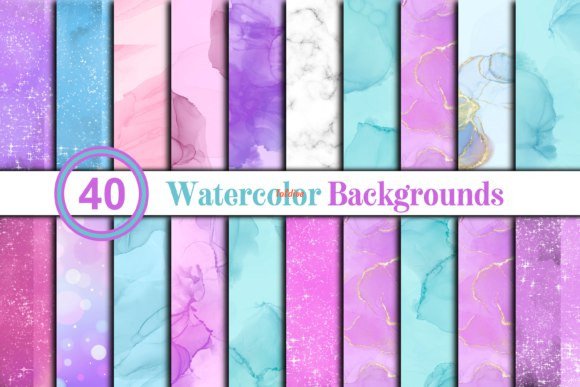 Watercolor Background With PNG jpg and pdf file