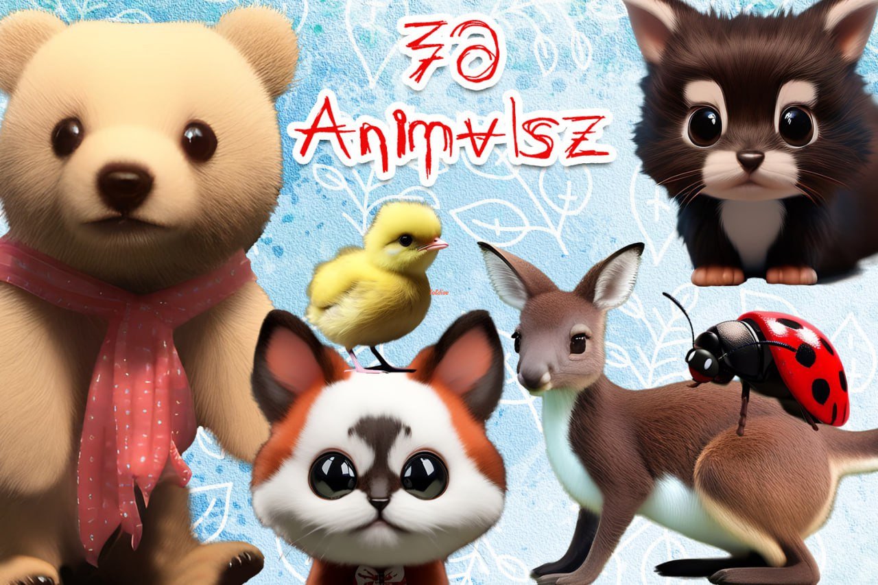 3D Animals Clipart Set 2