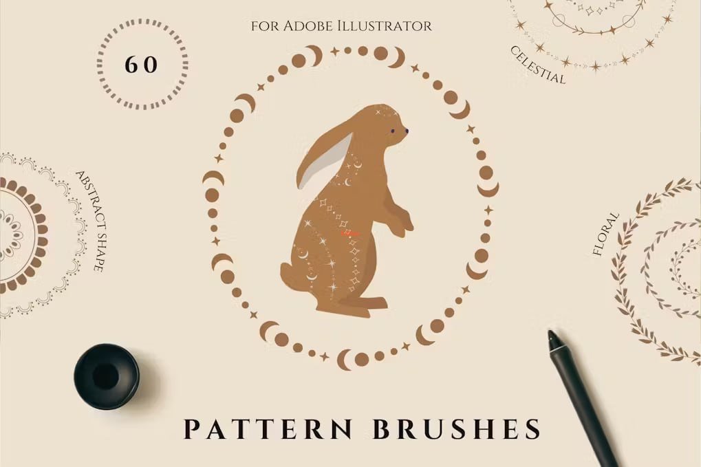 Pattern Border Brushes for AI