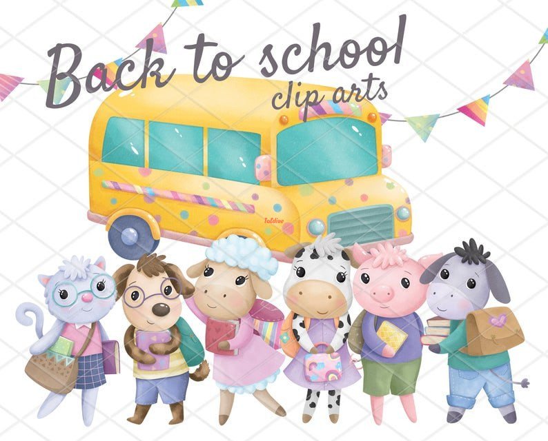 Back to School clipart Set