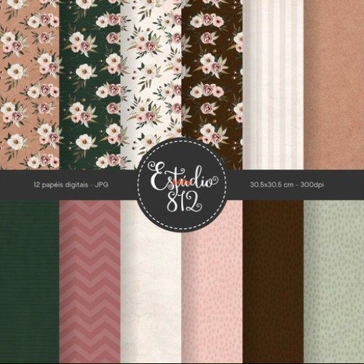 Happy Easter digital papers Collection