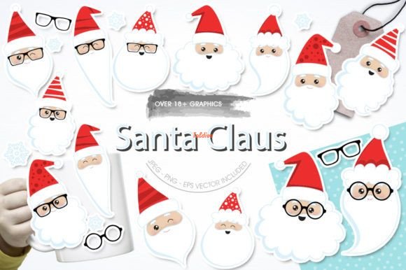 Santa Claus CLipart Stickers