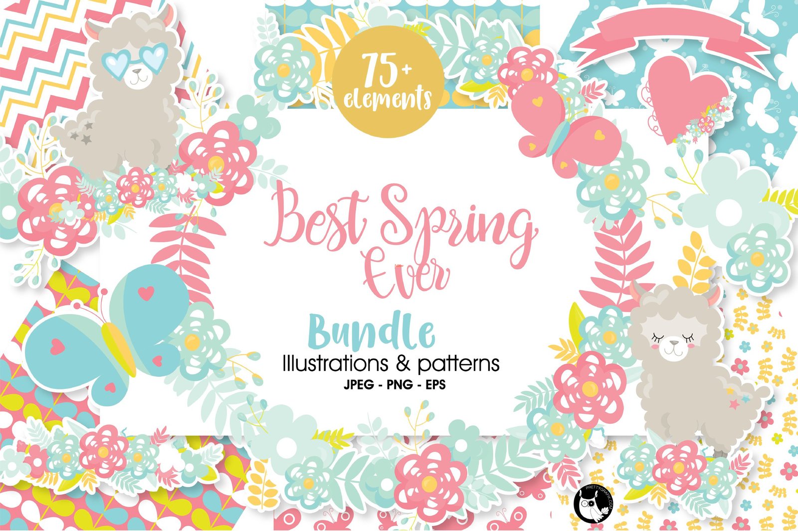 SPRING WATERCOLOR CLIPART BUNDLE PART 3