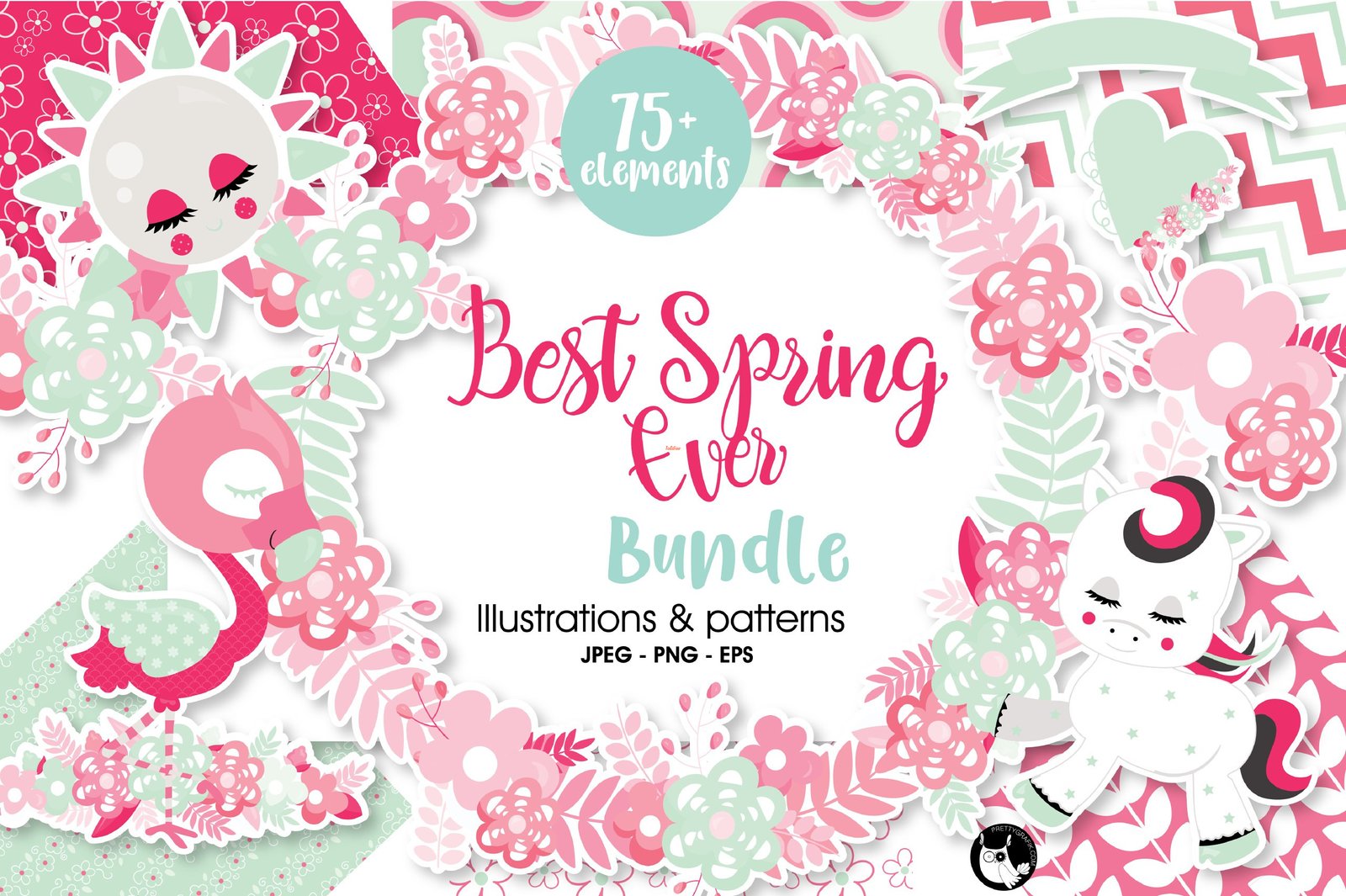 Spring Watercolor Clipart Bundle Part 7