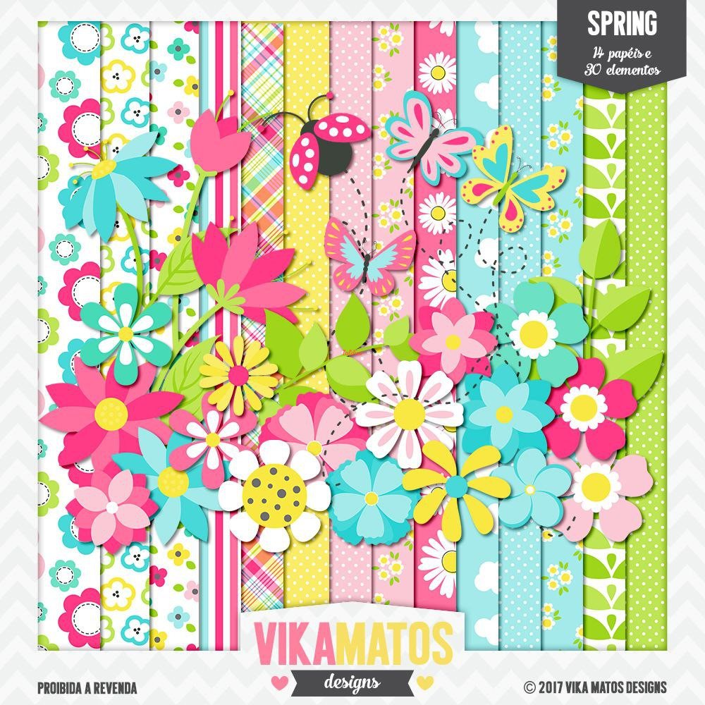 Vika Matos - Spring Digital Papers Pack