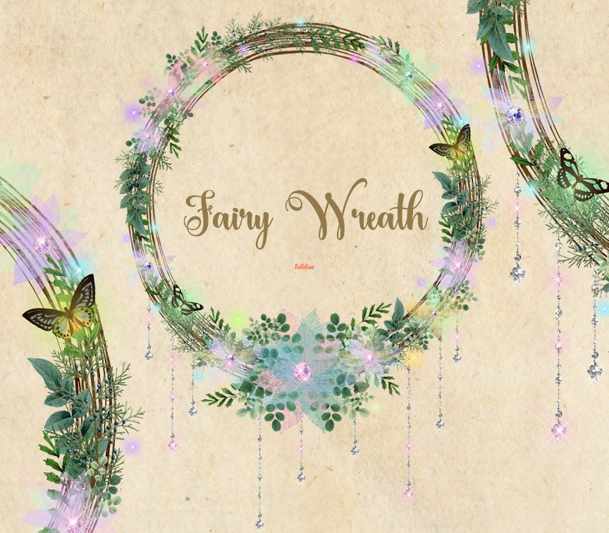 Fairy Wreath Clipart