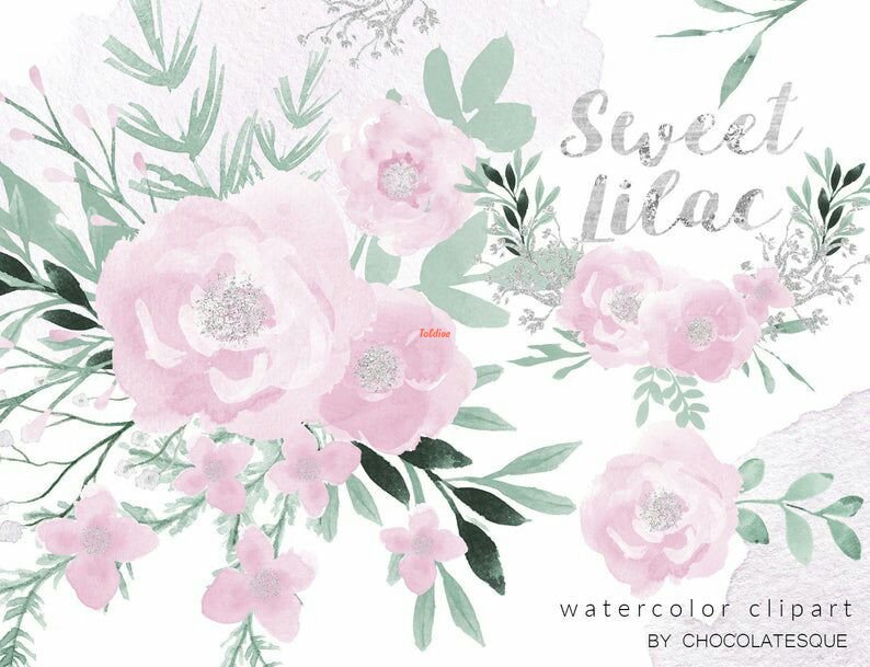 Floral Sweet Lilac Clipart