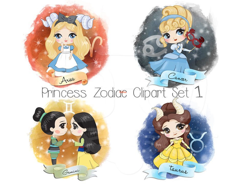 Princess Zodiac Set 1