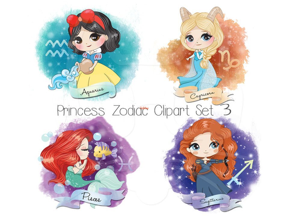 Princess Zodiac Set 3