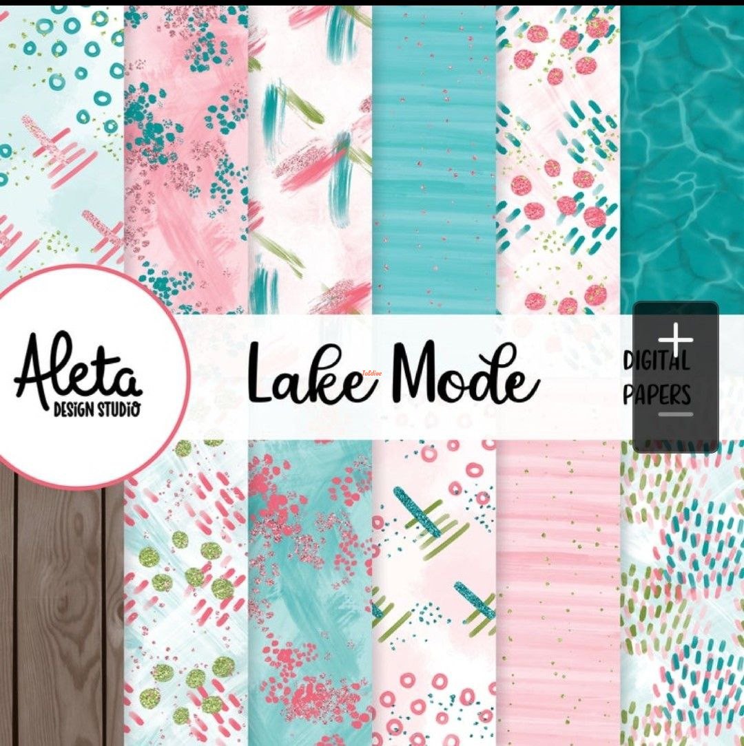 Lake Mode Digital Paper Set