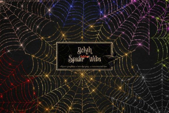 Bokeh Spider Web Overlays set