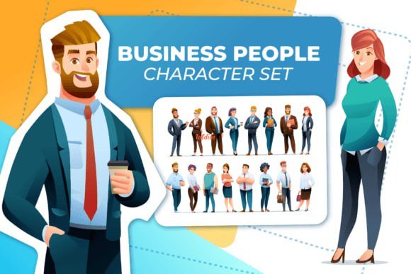 Business People Character Illustration Set 2