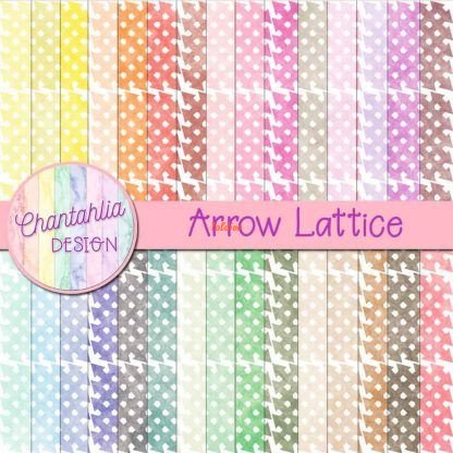 Arrow Lattice Seamless Pattern digital paper bundle