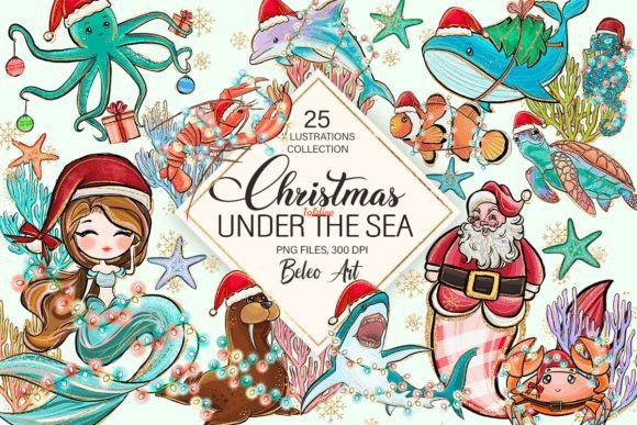 Christmas Under The Sea Clipart