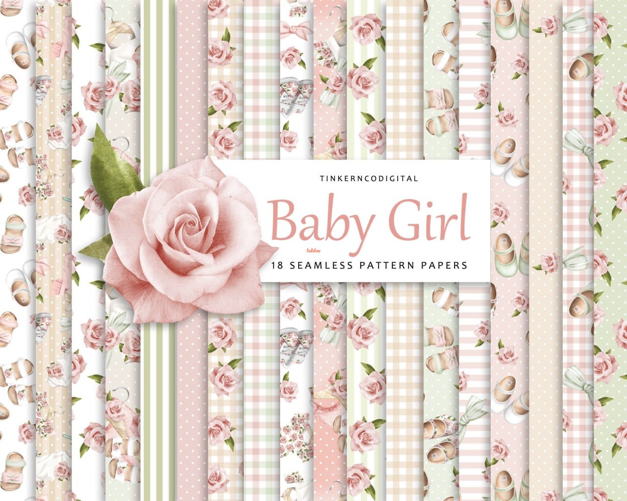 Baby Girl Printable Papers Pack