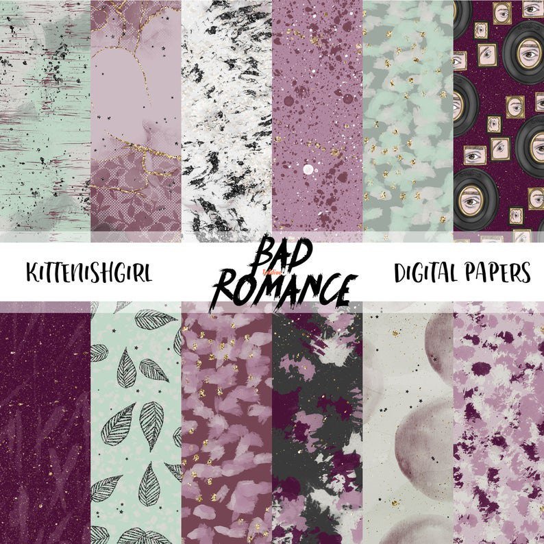 BAD ROMANCE DIGITAL PAPERS