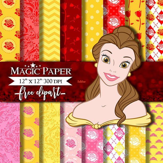 Beauty And The Beast Printable Papers