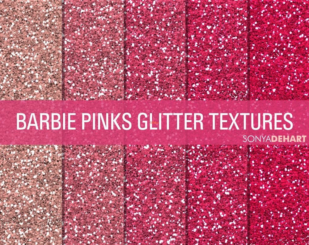 Barbie Pinks Glitter Textures Pack