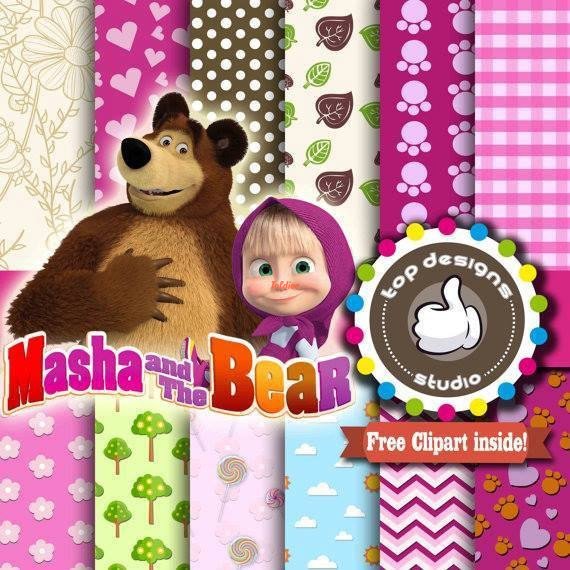 Masha and the Bear Clipart