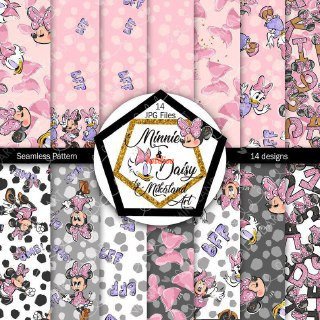 Minnie and Daisy Printable paper