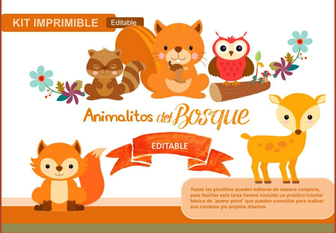 FOREST ANIMALS KIT TEMPLATE