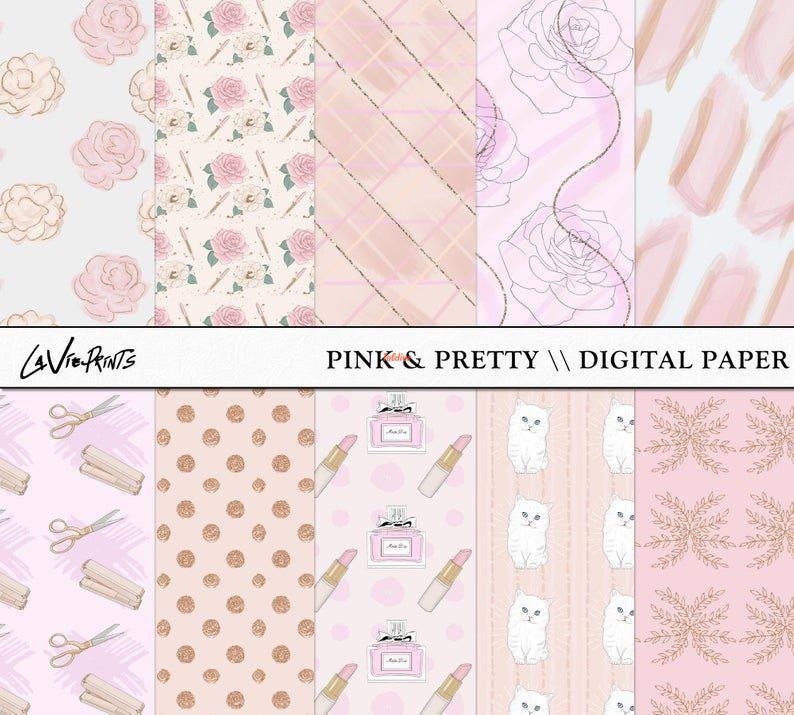 Pink Pretty Career Girl Printable Papers