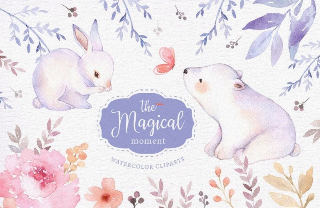 The Magical Moment Bunny Clipart