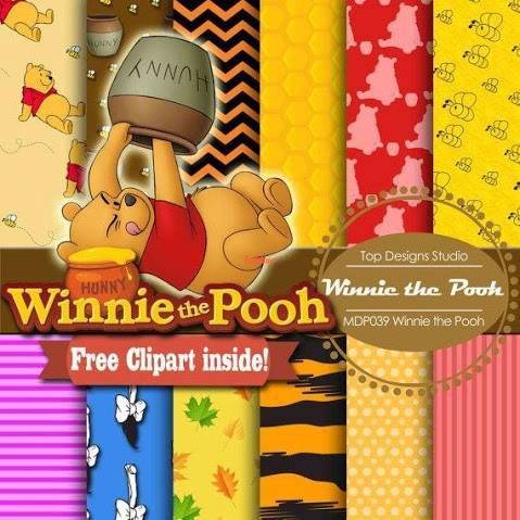 Winnie the Pooh Digital Papers