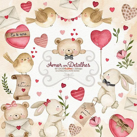 Love in Details Clipart digital kit