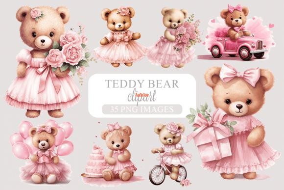 Pink Teddy Bear Clipart Collection