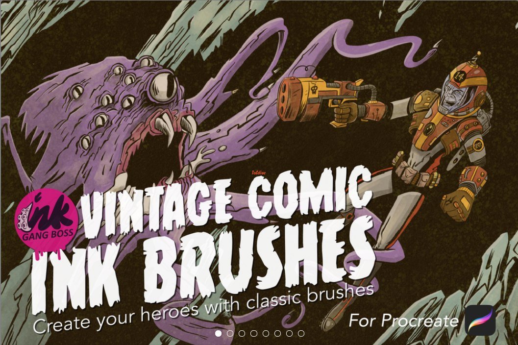 Ink Gang Boss - Vintage Comic Ink Brush Pack