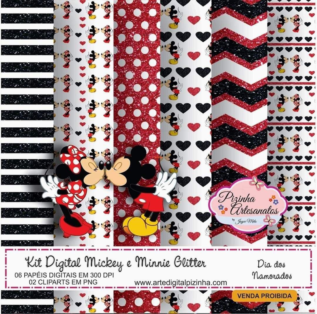 Mickey Glitter Digital Kit